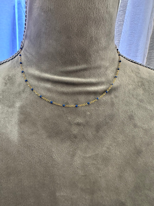 COLLIER PERLE COULEUR